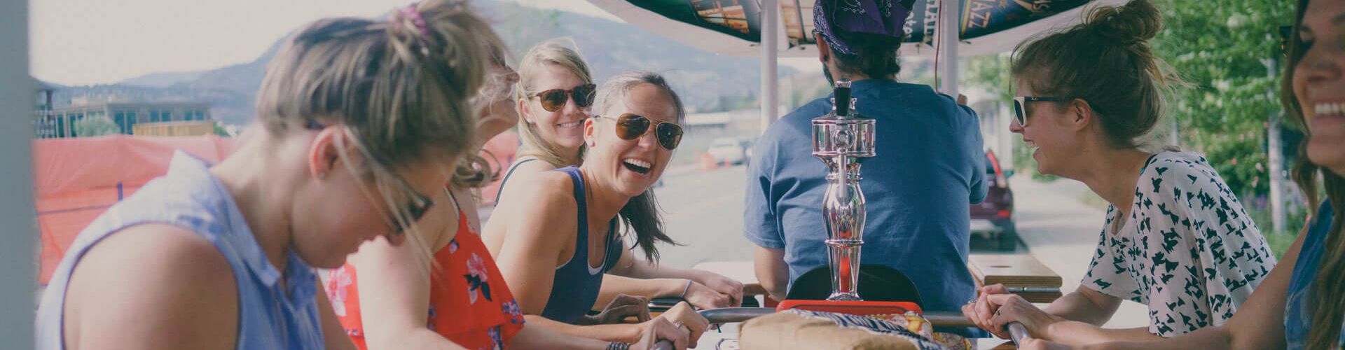 pedal bike girls kelowna tour