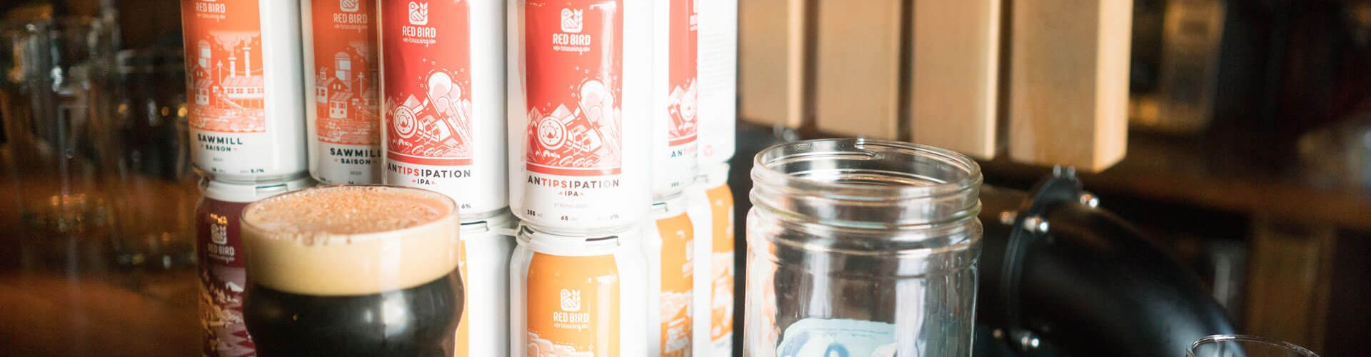 red bird brewing kelowna beer selection